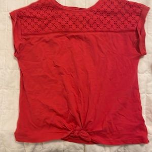 Red t shirt with details from Gap Kids size XL